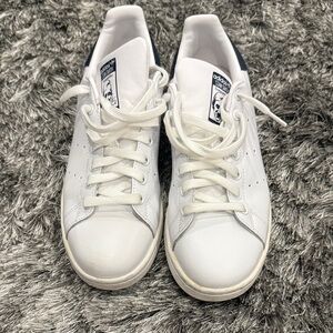 Adidas Stan Smith White and Navy Sneakers